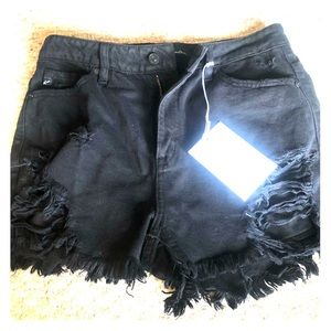 Black kancan shorts size m